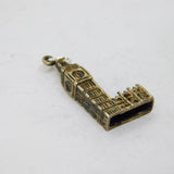 Sterling Silver Big Ben Charm Pendant Vintage c1970