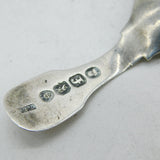 George IV Sterling Silver Fiddle Thread Tea Caddy Spoon Antique 1821 London