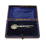 Boxed King George V Coronation Anointing Spoon Brooch Antique Birmingham