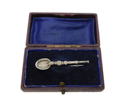 Boxed King George V Coronation Anointing Spoon Brooch Antique Birmingham