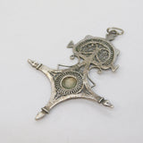 20th Century .800 Grade Silver Tuareg Cross Pendant Antique c1930s