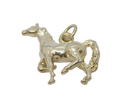 Sterling Silver Horse Or Pony Charm Pendant Vintage c1970