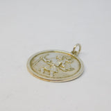 Sterling Silver St Christopher Travel Charm Pendant Vintage c1970