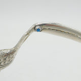 Victorian Pair of Sterling Silver Novelty Flamingo Ice Tongs Antique G. Unite