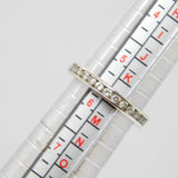 Sterling Silver Paste Set Eternity Band Ring Vintage c1970 Size L