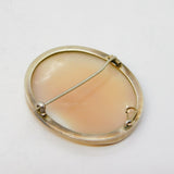 Victorian Sterling Silver Mounted Three-Graces Cameo Brooch Antique c1860