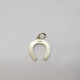 Sterling Silver Lucky Horseshoe Charm Pendant Vintage c1970