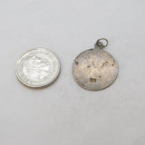 Sterling Silver St Christopher Charm Pendant Vintage c1970s
