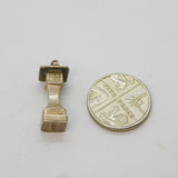 Sterling Silver Temple Form Charm Pendant Vintage c1970s