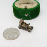 Sterling Silver Motor Car Charm Pendant Vintage c1970