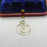 Sterling Silver Twins of Gemini Zodiac Charm Pendant Vintage c1970
