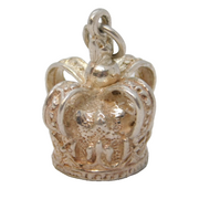 Sterling Silver Royal Crown Charm Pendant Vintage c1970