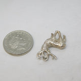 Sterling Silver Monarch of the Glen Stag Charm Pendant Vintage c1970