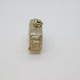 Sterling Silver Double Decker Bus Charm Pendant Vintage c1970s
