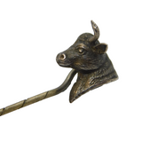 Victorian Sterling Silver Taurus Bull Form Stick Pin Antique c1880s
