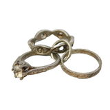 Sterling Silver Wedding & Engagement Ring Charm Pendant Vintage c1970s