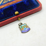 Sterling Silver Keswick Traveller Shield Charm Pendant Vintage c1970