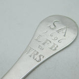 17th Century West Country Provincial Sterling Silver Trefid Spoon Antique 1696