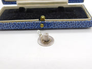 Sterling Silver Pilgrim's Hat Charm Pendant Vintage c1970