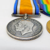 WW1 British Medal Group BMBR F Janaway, RFA War, Victory & 1914/1915 Star Medal