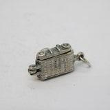 Sterling Silver Bird in the Camera Opening Charm Pendant Vintage c1970