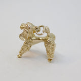 Sterling Silver Standing Poodle Charm Pendant Vintage c1970