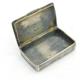 19th Century Russian Silver Niello City Scene Snuff Box Antique 1851 Moscow
