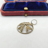 Sterling Silver Filigree Maltese Cross Pendant Antique c1930 Art Deco