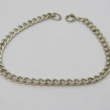 Sterling Silver Essential Curb Link Chain Bracelet Vintage c1970
