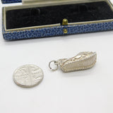 Sterling Silver Dutch Dancing Shoe Charm Pendant Vintage c1970