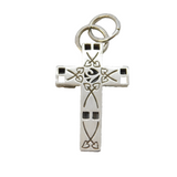 Sterling Silver Rennie Mackintosh Style Cross Pendant Vintage c1970s