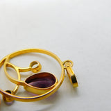 Art Nouveau Murrle Bennett Style 9ct Gold & Amethyst Pendant Antique c1910