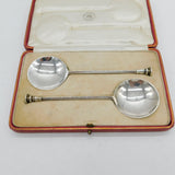 Sterling Silver Seal Top Spoons Antique Worshipful Company of Clothworkers 1926
