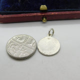 Sterling Silver St Christopher Travel Charm Pendant Vintage c1970