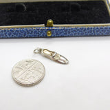 Sterling Silver Little Dancing Shoe Charm Pendant Vintage c1970