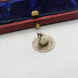 Sterling Silver Conquistador Hat Charm Pendant Vintage c1970