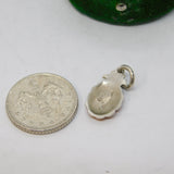 Sterling Silver & Enamel Pineapple Charm Pendant Vintage c1970