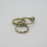 Sterling Silver Wedding, Engagement & Eternity Rings Charm Vintage c1970s