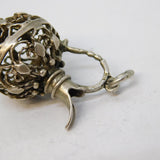 Sterling Silver Wine Jug Charm Pendant Vintage c1970