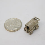 Sterling Silver Mystic in the Caravan Opening Charm Pendant Vintage c1970