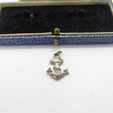 Sterling Silver Maritime Anchor of Hope Charm Pendant Vintage c1970