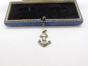 Sterling Silver Maritime Anchor of Hope Charm Pendant Vintage c1970