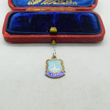Sterling Silver & Enamel Blackpool Tower Souvenir Charm Pendant Vintage c1970