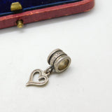 Sterling Silver Heart Love Small Charm Vintage c1970