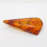 20th Century Gold Plated Large Amber Specimen Brooch Vintage c1950s
