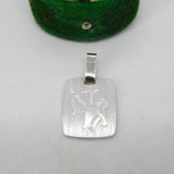 Sterling Silver Sagittarius the Archer Charm Pendant Vintage c1970