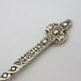 Iona Scottish Sterling Silver Celtic Pattern Souvenir Teaspoons Vintage