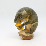 Early 20th Century Hand Carved Nut Figurine Depicting a Squirrel Antique c1920