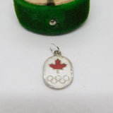 Sterling Silver Enamel Montreal Olympics Charm Pendant Vintage c1970