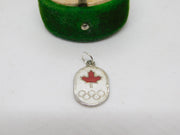 Sterling Silver Enamel Montreal Olympics Charm Pendant Vintage c1970